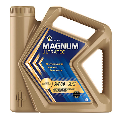 Масло моторное  Роснефть  Magnum Ultratec   5W-30 Канистра    4  л фото 1