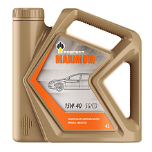 Масло моторное Роснефть  Maximum   15W-40 Канистра    4  л фото