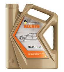 Масло моторное Роснефть  Maximum   5W-40 Канистра    5  л фото
