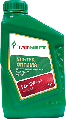 Масло моторное Татнефть   Ультра Оптима   5W-40 Канистра    1  л фото