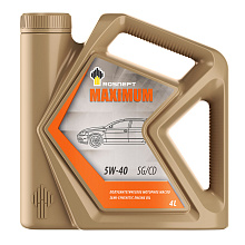 Масло моторное Роснефть  Maximum   5W-40 Канистра    4  л фото