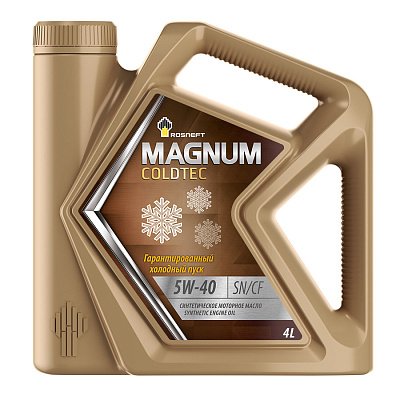 Масло моторное  Роснефть  Magnum Coldtec   5W-40 Канистра    4  л фото 1