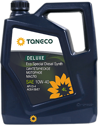 Масло моторное  TANECO    DeLuxe Eco Special Diesel Synth   10W-40 Канистра    4  л фото 2