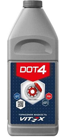 Тормозная жидкость ДОТ-4  Vitex  Канистра 0,910 кг фото