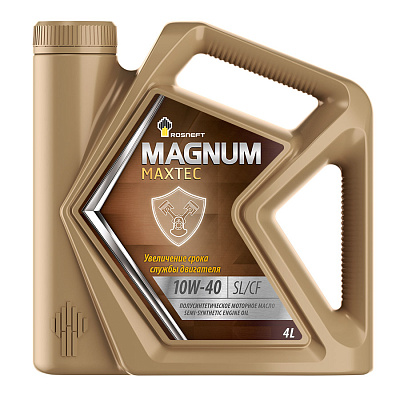 Масло моторное  Роснефть  Magnum Maxtec   10W-40 Канистра    4  л фото 1