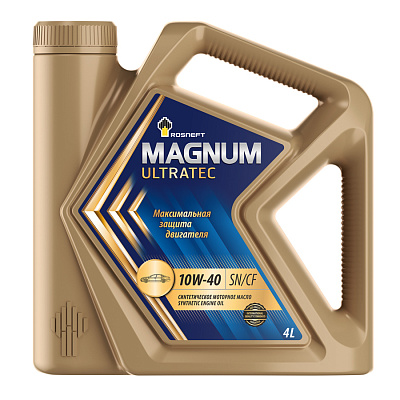 Масло моторное  Роснефть  Magnum Ultratec   10W-40 Канистра    4  л фото 1