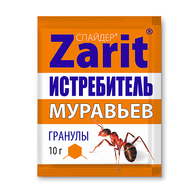 Средство от муравьев гранулы ИСТРЕБИТЕЛЬ СПАЙДЕР 10г (50/200) Зарит фото 1