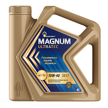 Масло моторное Роснефть  Magnum Ultratec   10W-40 Канистра    4  л фото
