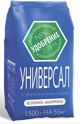 Удобрение Универсальное с микроэлементами 1,5кг (10) минеральное Агроуспех фото 1