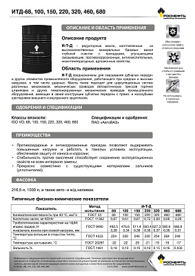 Масло редукторное Роснефть   ИТД-320   Бочка 180 кг фото 2